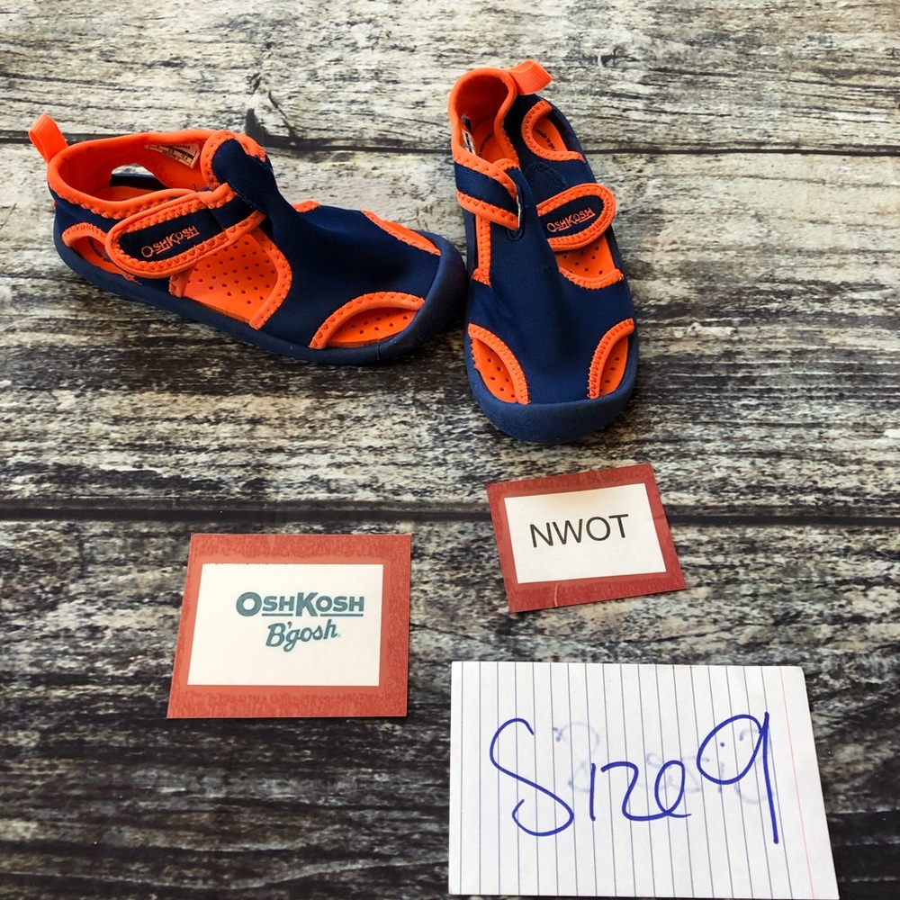 Oshkosh NWOT Orange/Blue Water Sandals/Shoes